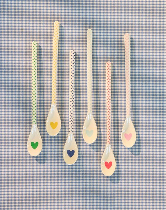 Latteske - Favorite Hearts Print - Gul